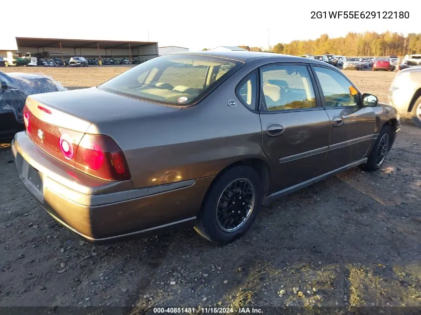 2002 Chevrolet Impala VIN: 2G1WF55E629122180 Lot: 40851481