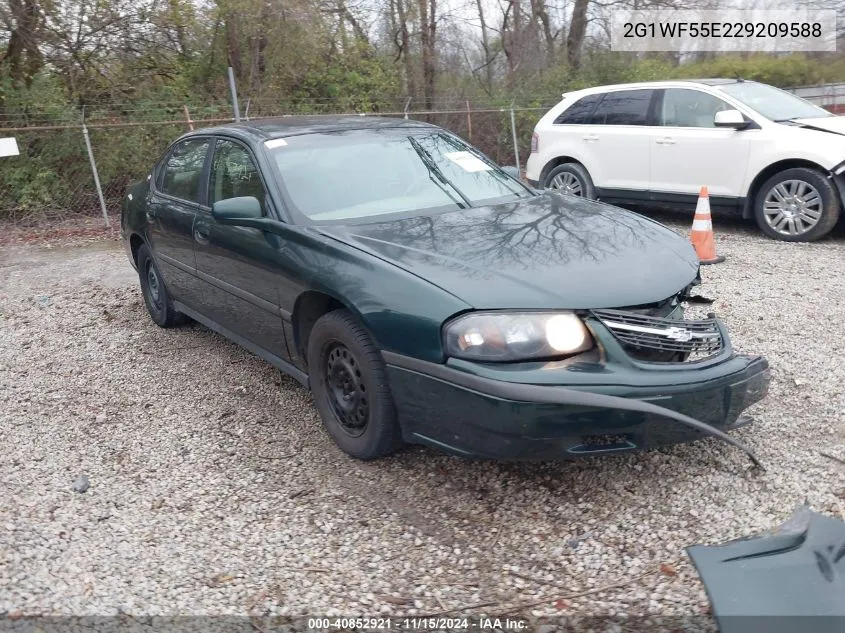 2G1WF55E229209588 2002 Chevrolet Impala