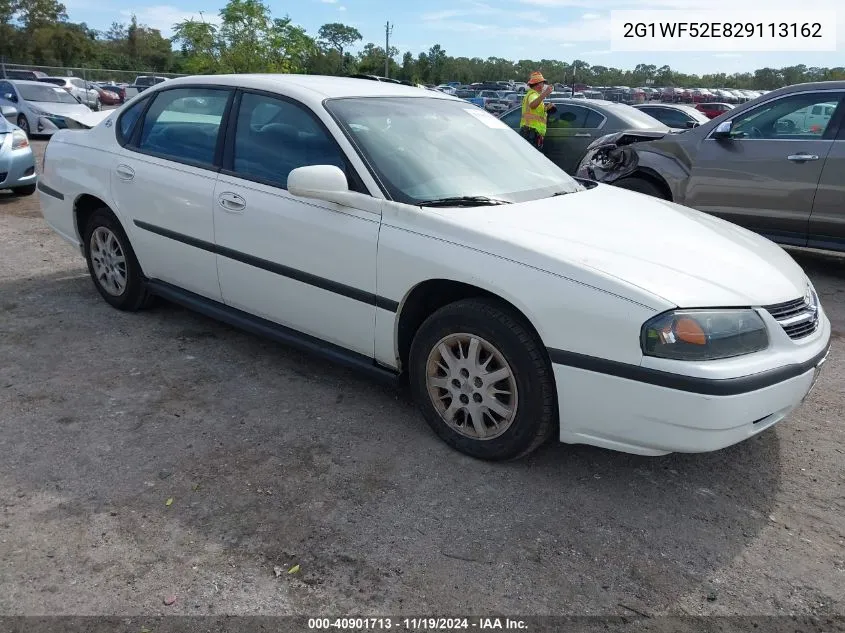 2002 Chevrolet Impala VIN: 2G1WF52E829113162 Lot: 40901713