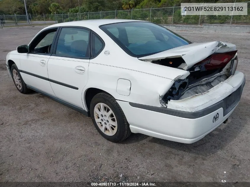 2002 Chevrolet Impala VIN: 2G1WF52E829113162 Lot: 40901713