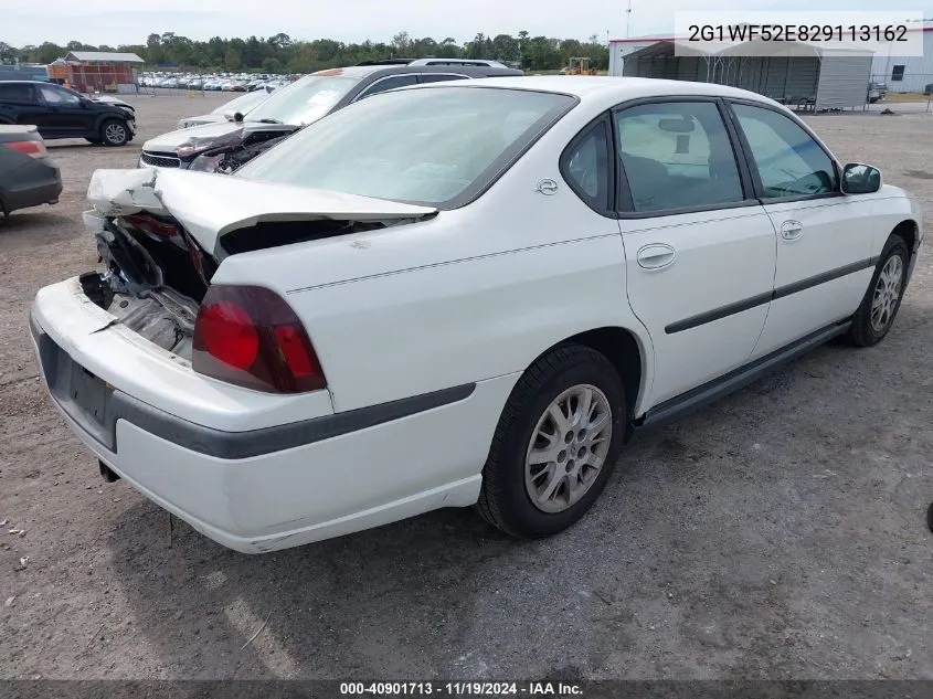 2002 Chevrolet Impala VIN: 2G1WF52E829113162 Lot: 40901713