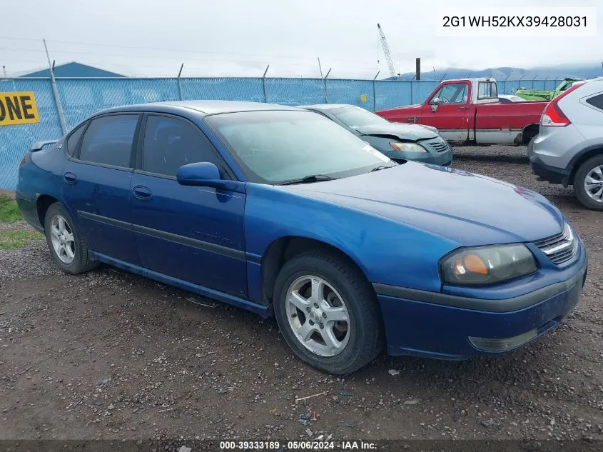 2003 Chevrolet Impala Ls VIN: 2G1WH52KX39428031 Lot: 39333189