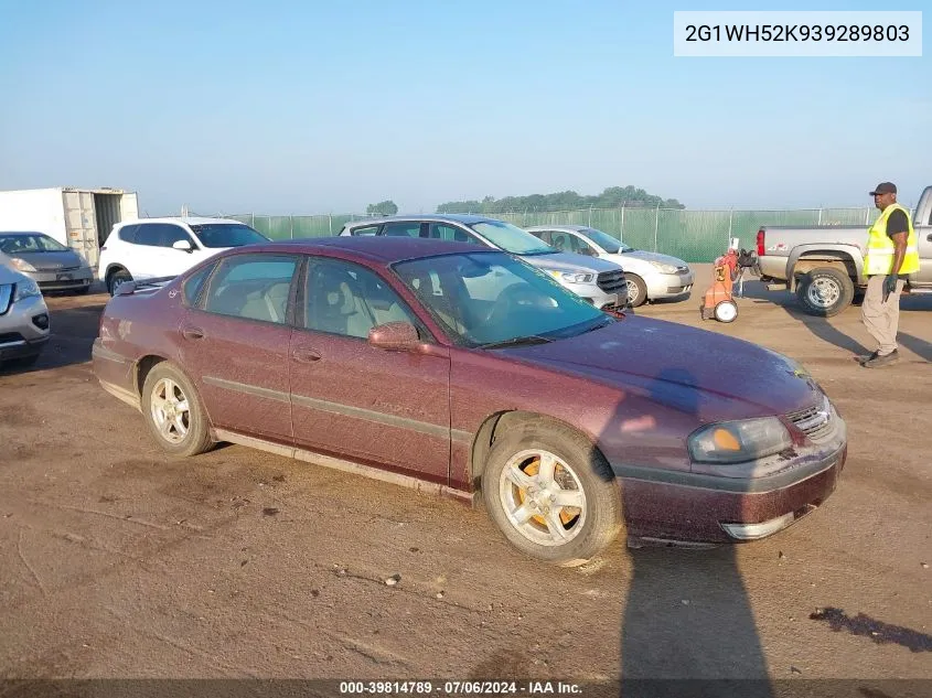 2G1WH52K939289803 2003 Chevrolet Impala Ls