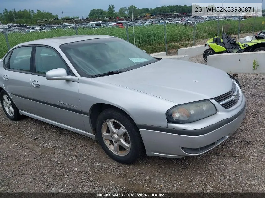 2003 Chevrolet Impala Ls VIN: 2G1WH52K539368711 Lot: 39967423