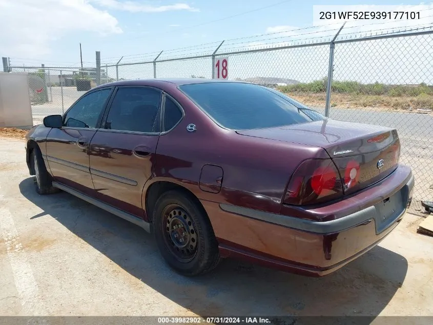 2003 Chevrolet Impala VIN: 2G1WF52E939177101 Lot: 39982902