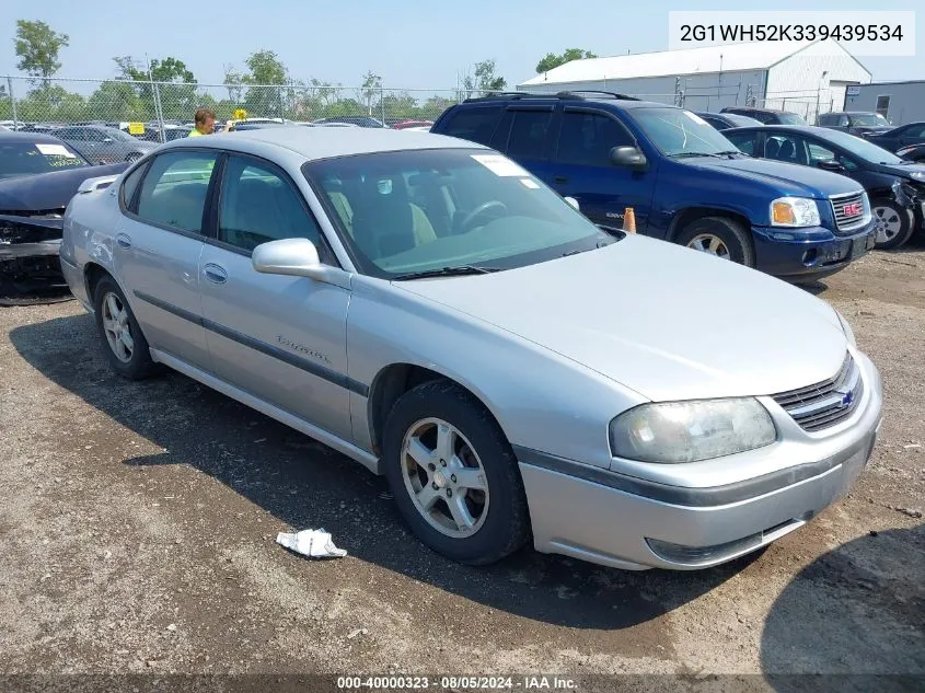 2003 Chevrolet Impala Ls VIN: 2G1WH52K339439534 Lot: 40000323