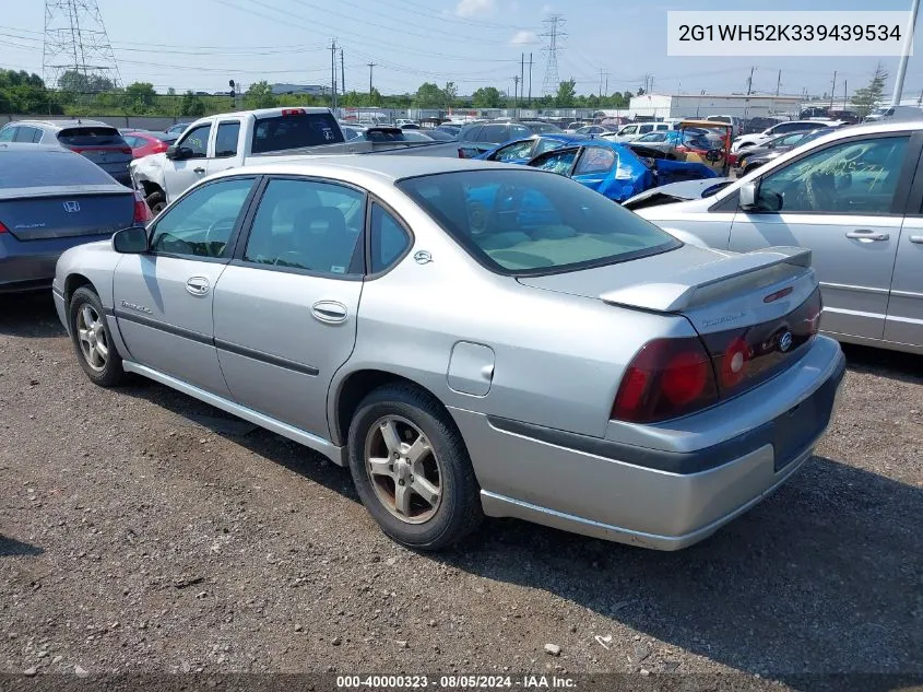 2003 Chevrolet Impala Ls VIN: 2G1WH52K339439534 Lot: 40000323