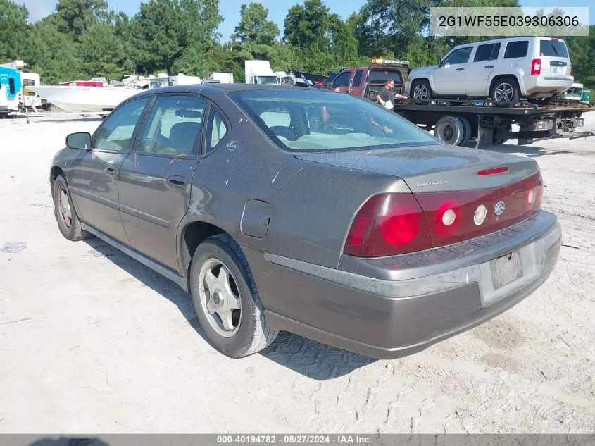 2003 Chevrolet Impala VIN: 2G1WF55E039306306 Lot: 40194782