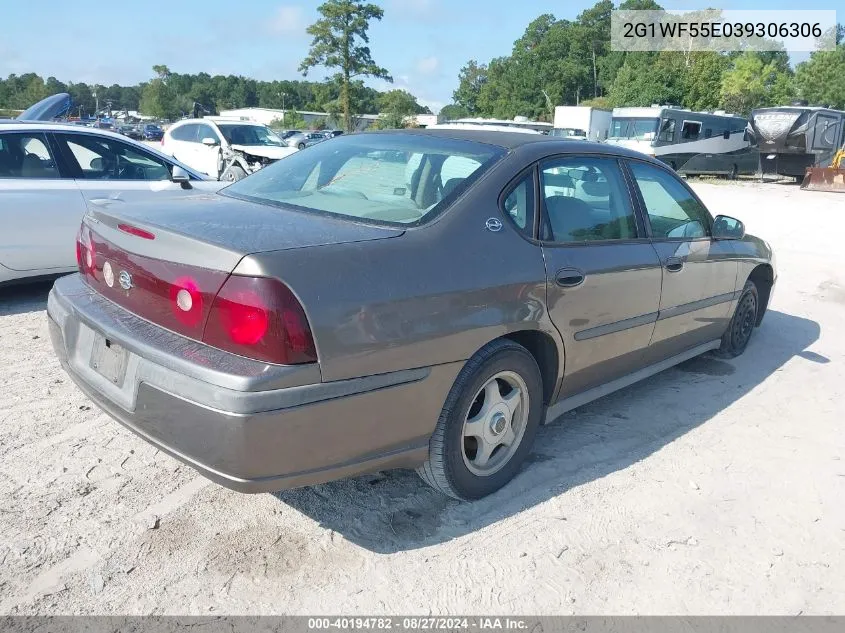 2003 Chevrolet Impala VIN: 2G1WF55E039306306 Lot: 40194782