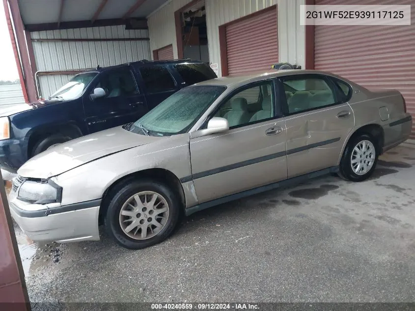 2003 Chevrolet Impala VIN: 2G1WF52E939117125 Lot: 40240559