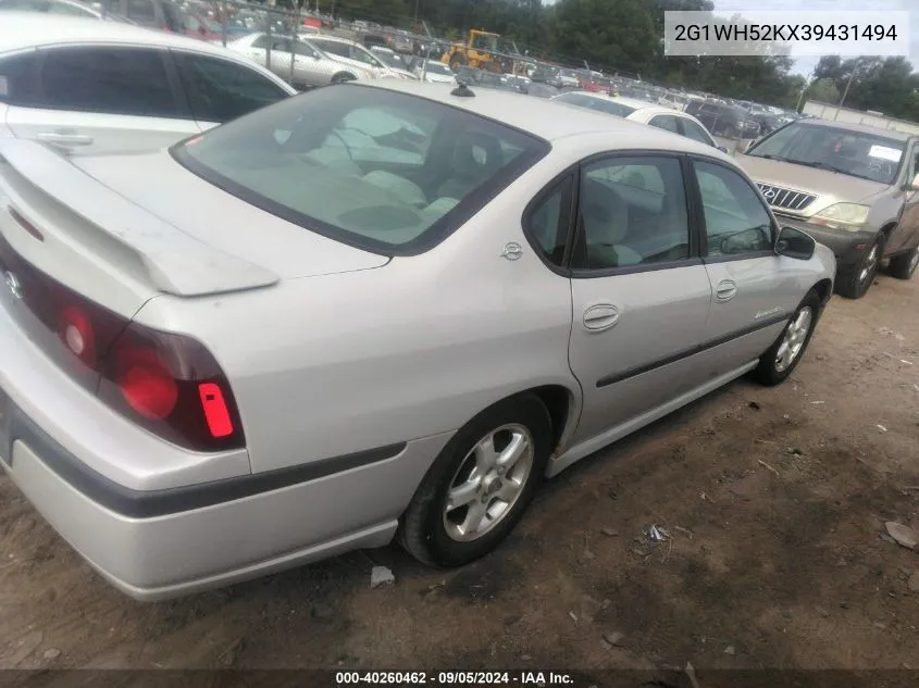 2003 Chevrolet Impala Ls VIN: 2G1WH52KX39431494 Lot: 40260462