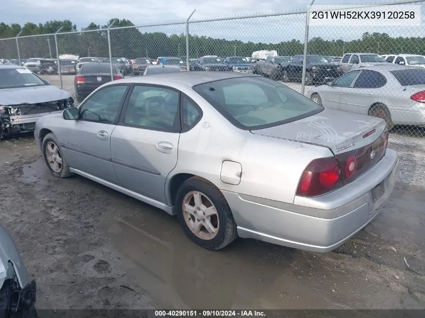 2003 Chevrolet Impala Ls VIN: 2G1WH52KX39120258 Lot: 40290151