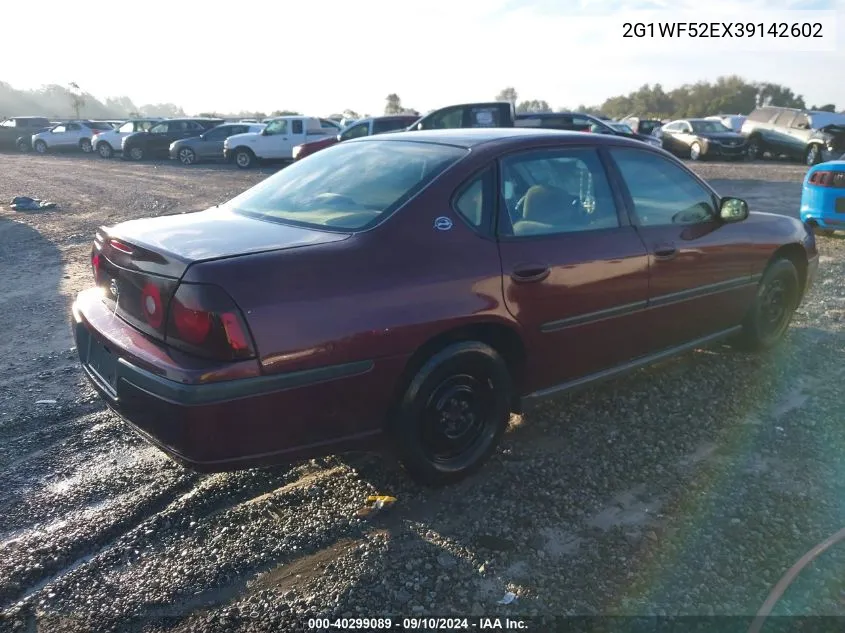 2003 Chevrolet Impala VIN: 2G1WF52EX39142602 Lot: 40299089