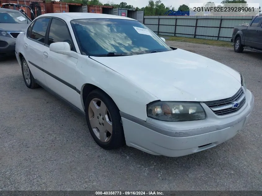 2003 Chevrolet Impala VIN: 2G1WF52E239289061 Lot: 40358773