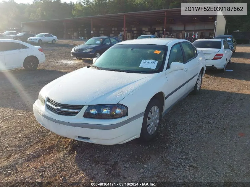 2003 Chevrolet Impala VIN: 2G1WF52E039187662 Lot: 40364171