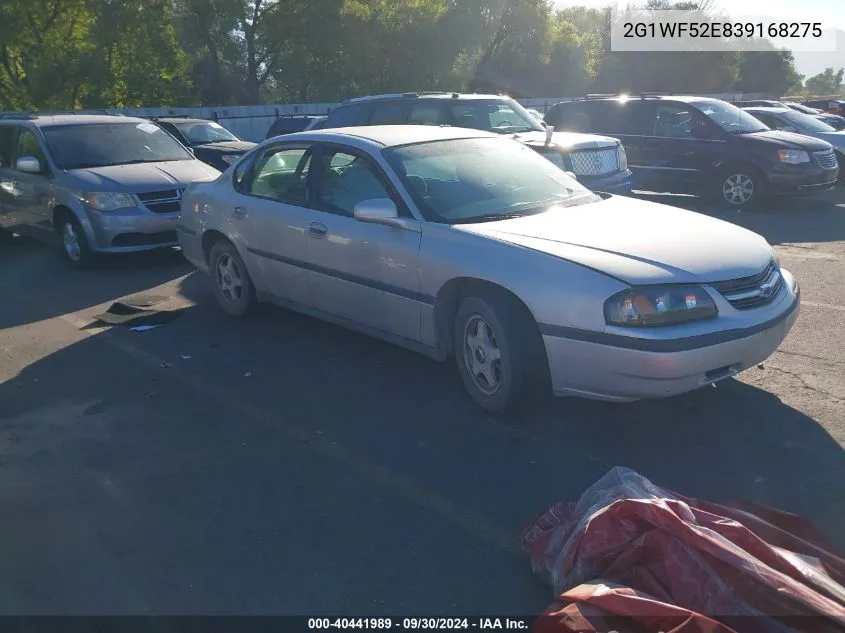 2G1WF52E839168275 2003 Chevrolet Impala