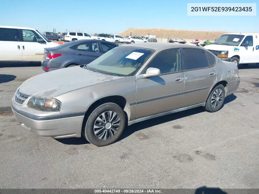 2003 Chevrolet Impala VIN: 2G1WF52E939423435 Lot: 40442749