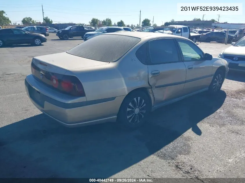 2003 Chevrolet Impala VIN: 2G1WF52E939423435 Lot: 40442749