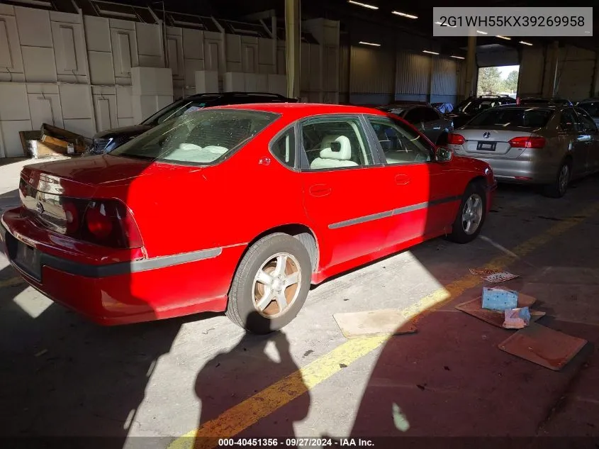 2003 Chevrolet Impala Ls VIN: 2G1WH55KX39269958 Lot: 40451356