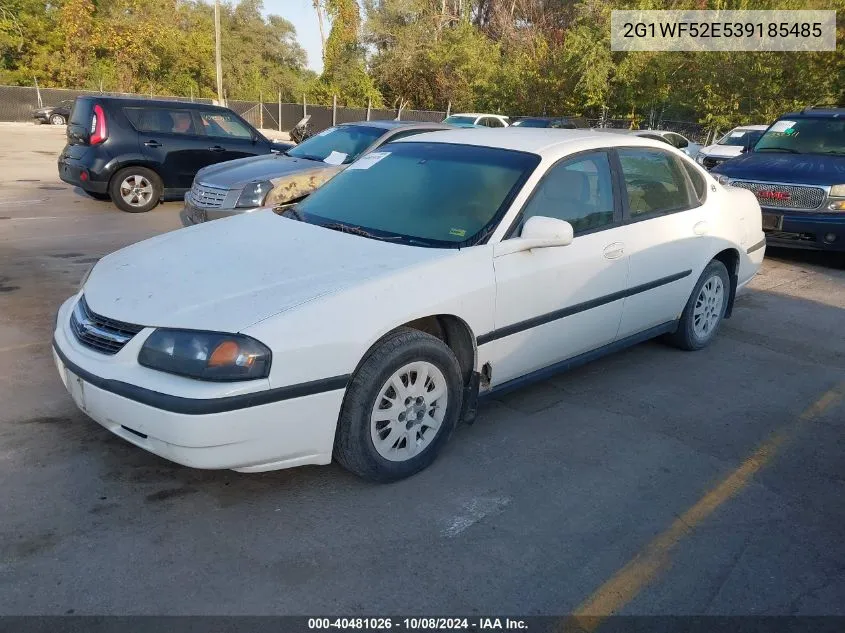 2003 Chevrolet Impala VIN: 2G1WF52E539185485 Lot: 40481026