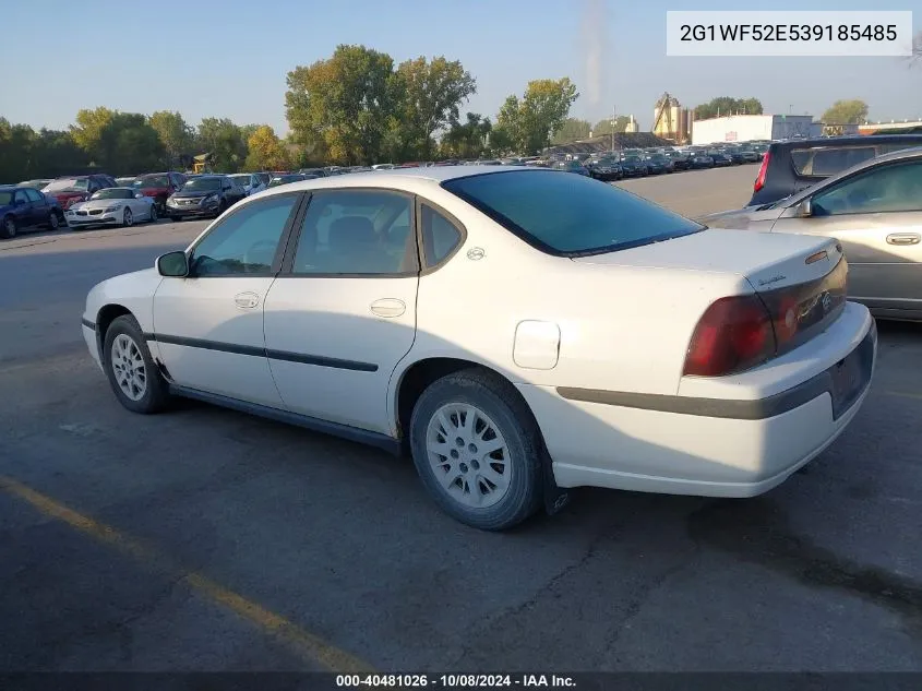 2003 Chevrolet Impala VIN: 2G1WF52E539185485 Lot: 40481026