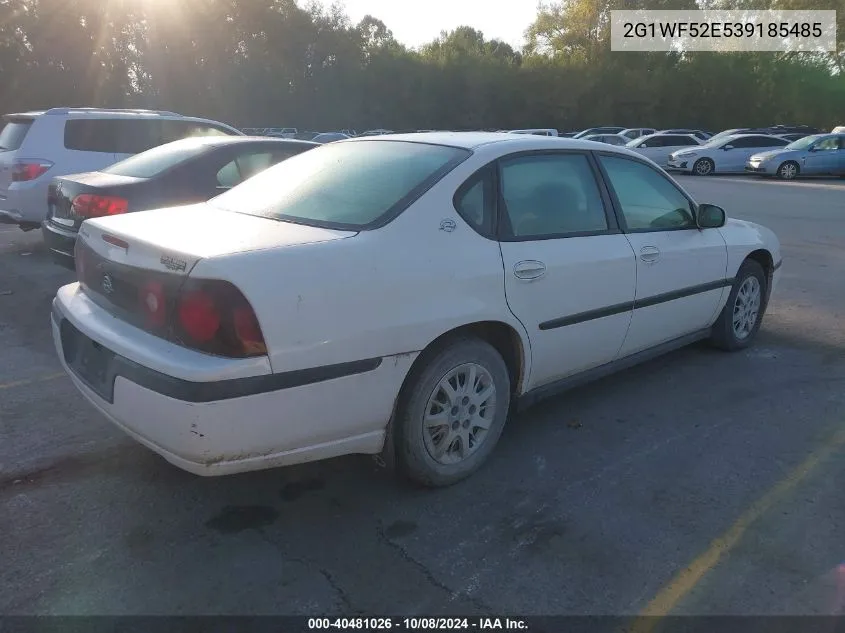 2003 Chevrolet Impala VIN: 2G1WF52E539185485 Lot: 40481026