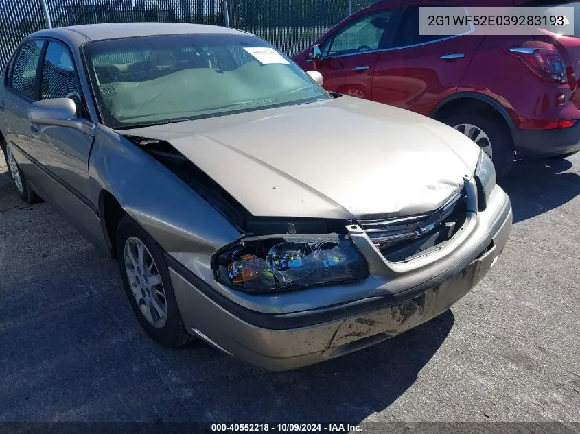 2003 Chevrolet Impala VIN: 2G1WF52E039283193 Lot: 40552218