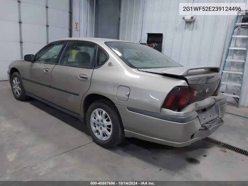 2003 Chevrolet Impala VIN: 2G1WF52E239124496 Lot: 40557656