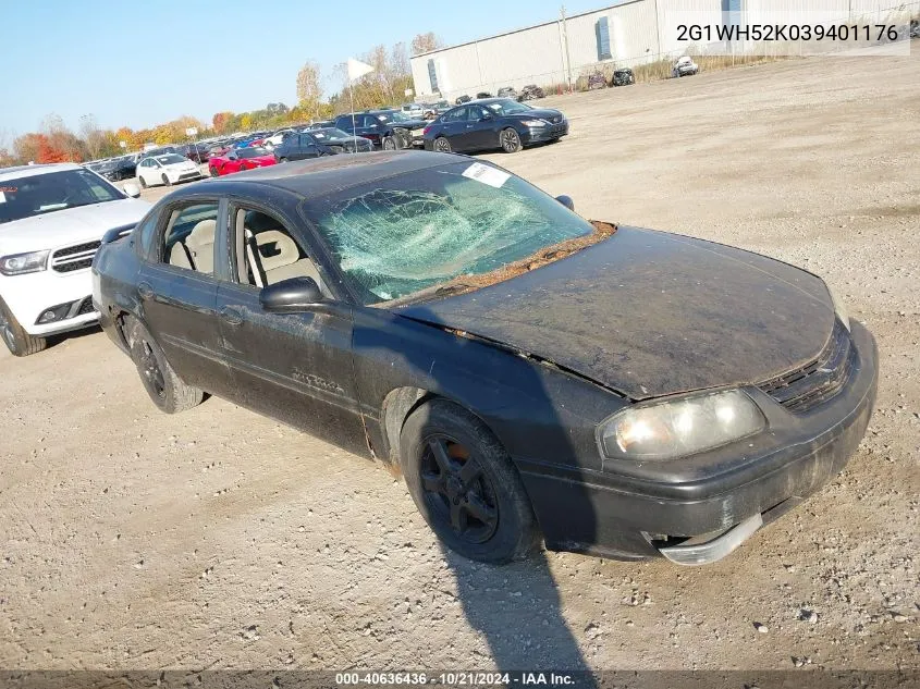 2003 Chevrolet Impala Ls VIN: 2G1WH52K039401176 Lot: 40636436