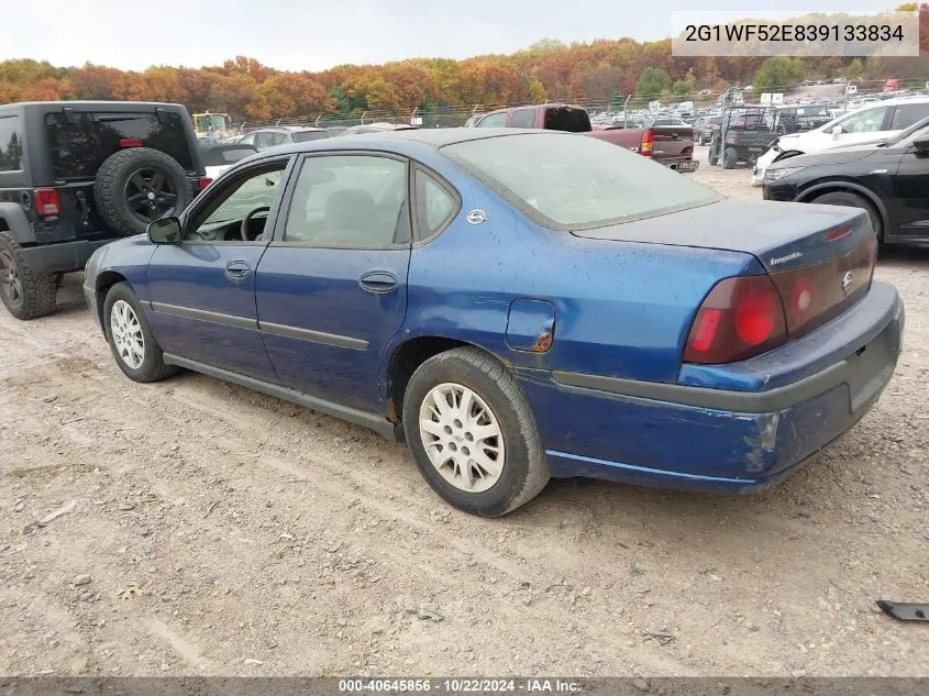 2003 Chevrolet Impala VIN: 2G1WF52E839133834 Lot: 40645856