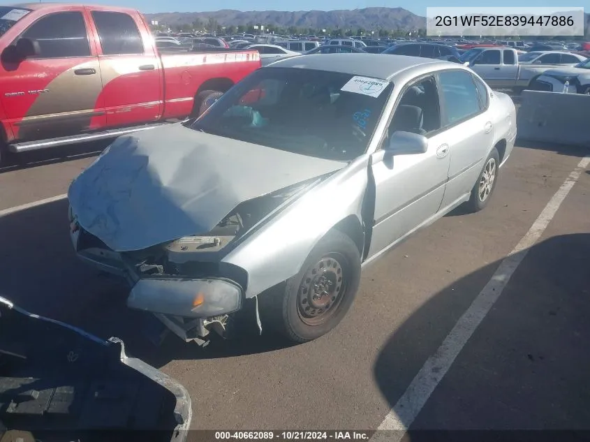 2003 Chevrolet Impala VIN: 2G1WF52E839447886 Lot: 40662089