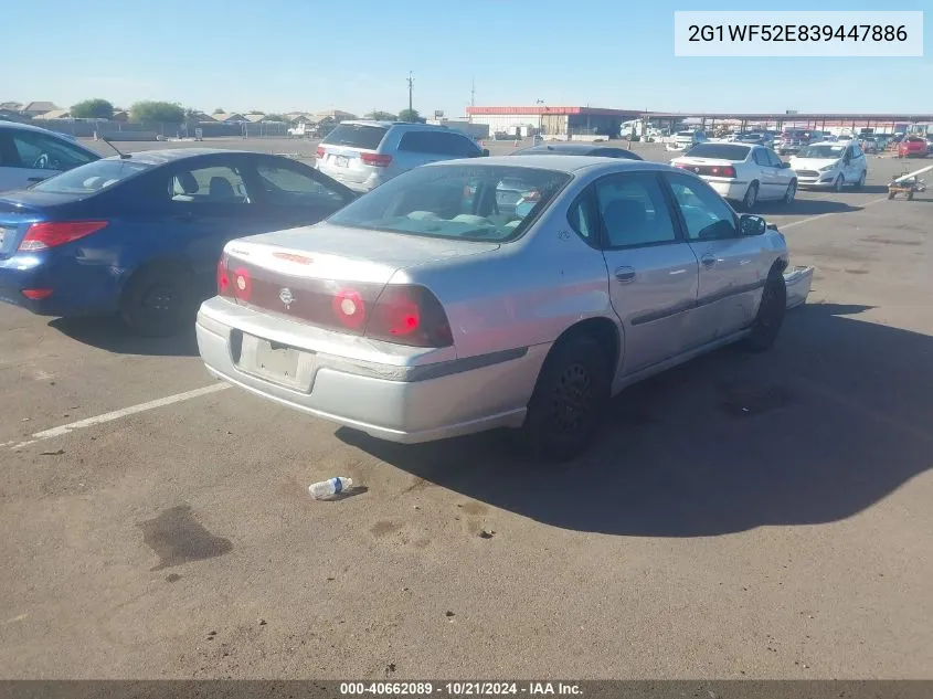 2003 Chevrolet Impala VIN: 2G1WF52E839447886 Lot: 40662089