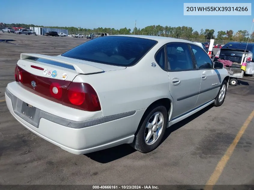 2003 Chevrolet Impala Ls VIN: 2G1WH55KX39314266 Lot: 40666161