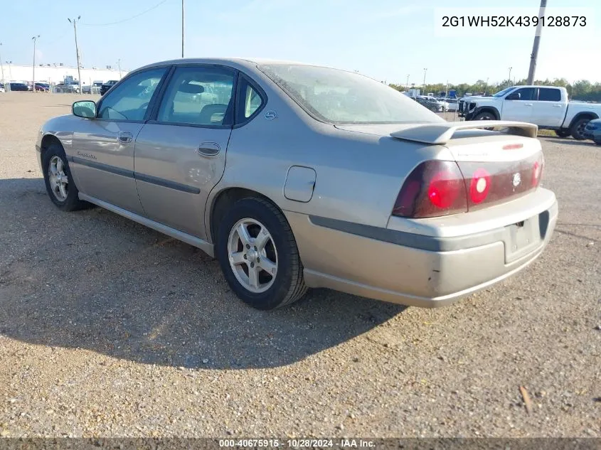 2003 Chevrolet Impala Ls VIN: 2G1WH52K439128873 Lot: 40675915