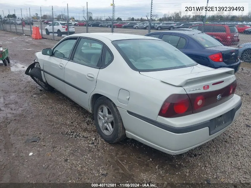 2003 Chevrolet Impala VIN: 2G1WF52E139239493 Lot: 40712501