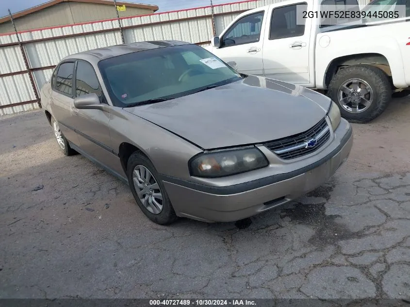 2003 Chevrolet Impala VIN: 2G1WF52E839445085 Lot: 40727489