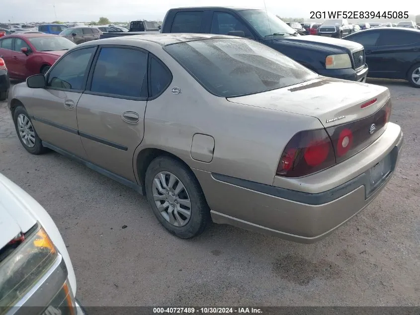 2003 Chevrolet Impala VIN: 2G1WF52E839445085 Lot: 40727489