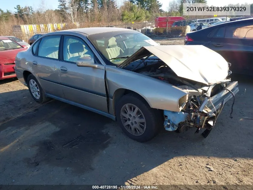 2003 Chevrolet Impala VIN: 2G1WF52E839379329 Lot: 40728195