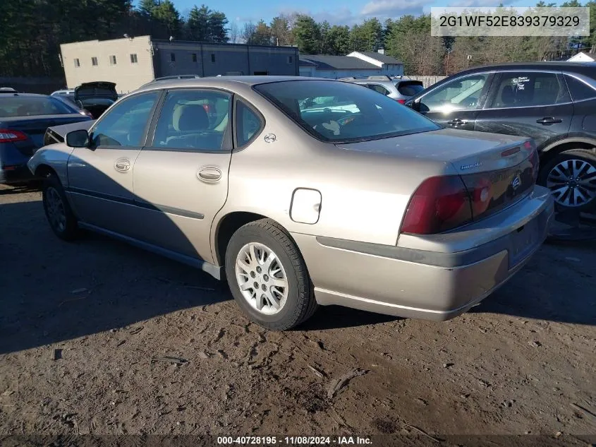 2003 Chevrolet Impala VIN: 2G1WF52E839379329 Lot: 40728195