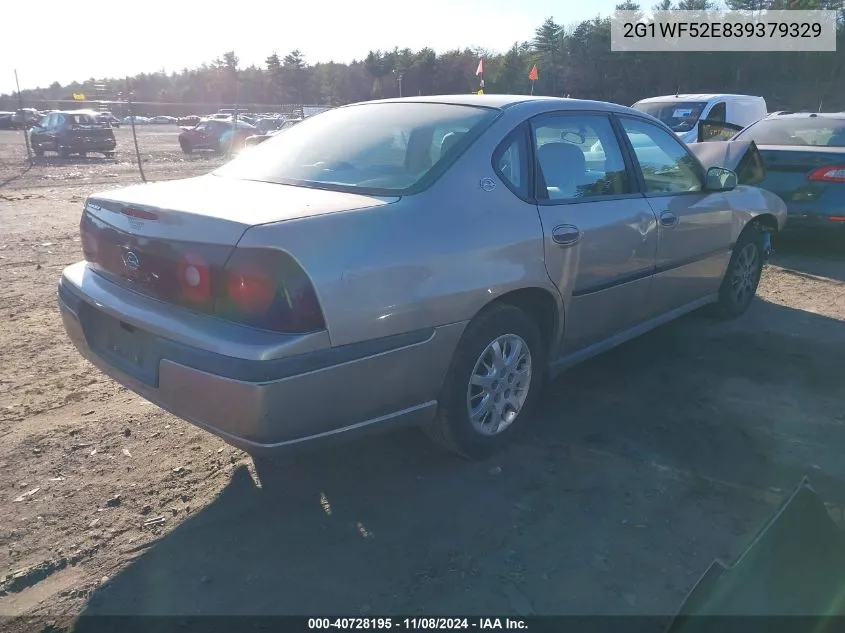 2003 Chevrolet Impala VIN: 2G1WF52E839379329 Lot: 40728195