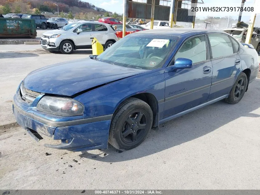 2003 Chevrolet Impala Ls VIN: 2G1WH52K739178408 Lot: 40746371