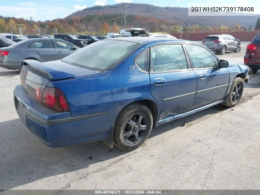 2003 Chevrolet Impala Ls VIN: 2G1WH52K739178408 Lot: 40746371