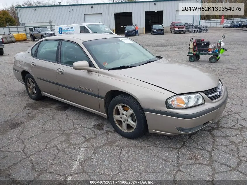 2003 Chevrolet Impala Ls VIN: 2G1WH52K139354076 Lot: 40752691