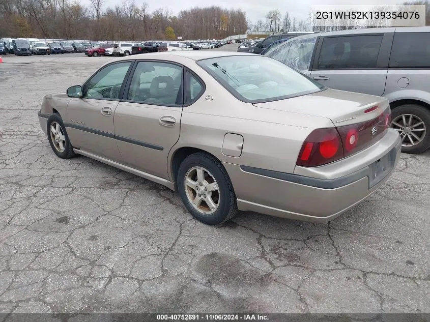 2003 Chevrolet Impala Ls VIN: 2G1WH52K139354076 Lot: 40752691