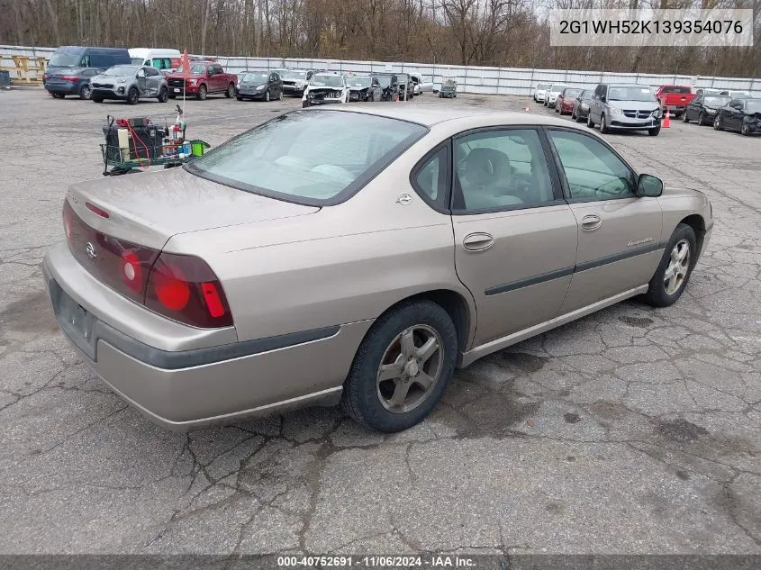 2003 Chevrolet Impala Ls VIN: 2G1WH52K139354076 Lot: 40752691