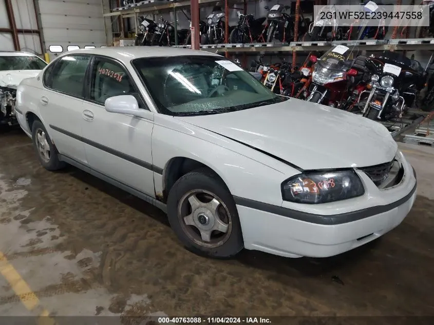 2003 Chevrolet Impala VIN: 2G1WF52E239447558 Lot: 40763088