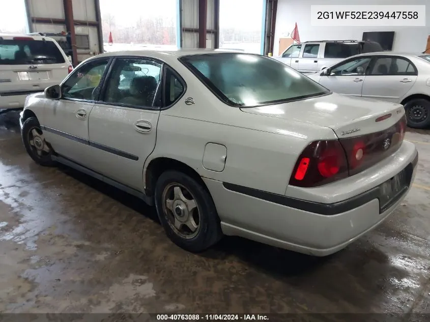 2003 Chevrolet Impala VIN: 2G1WF52E239447558 Lot: 40763088