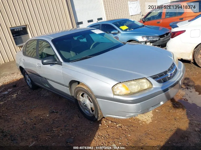 2003 Chevrolet Impala VIN: 2G1WF52E139418374 Lot: 40783943