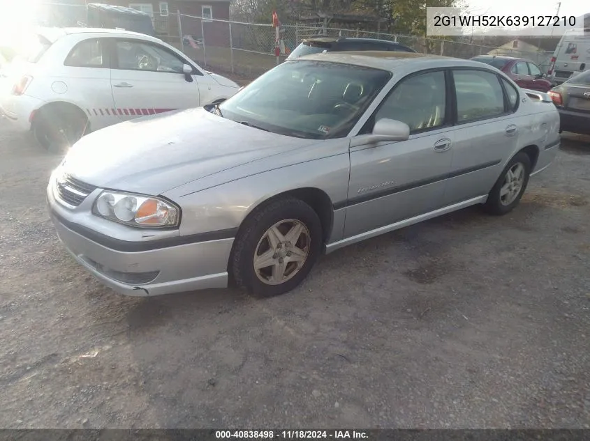 2003 Chevrolet Impala Ls VIN: 2G1WH52K639127210 Lot: 40838498