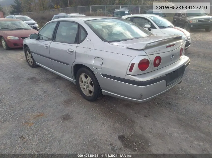 2003 Chevrolet Impala Ls VIN: 2G1WH52K639127210 Lot: 40838498